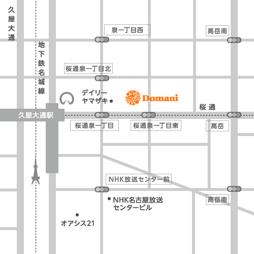 Domani 泉店 地図